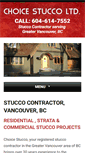 Mobile Screenshot of choicestucco.com